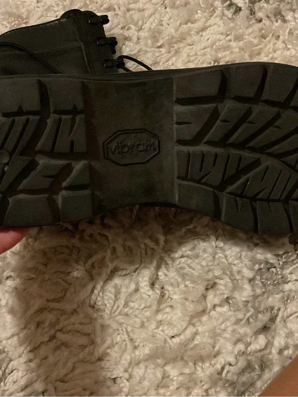 Vibram Men's Black Lace-Up Tactical Boots